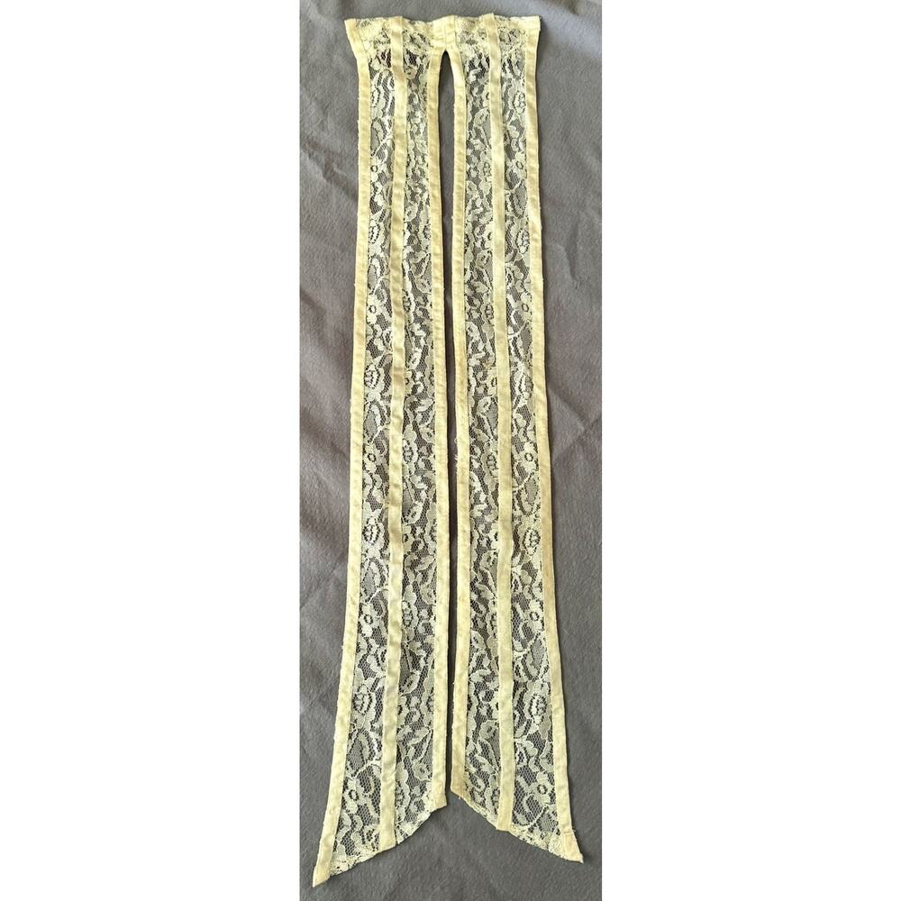 Vtg Gunne Sax Style Maxi Dress Boho Prairie Fairy Wedding Cottagecore Lace Faire - Picture 3 of 5